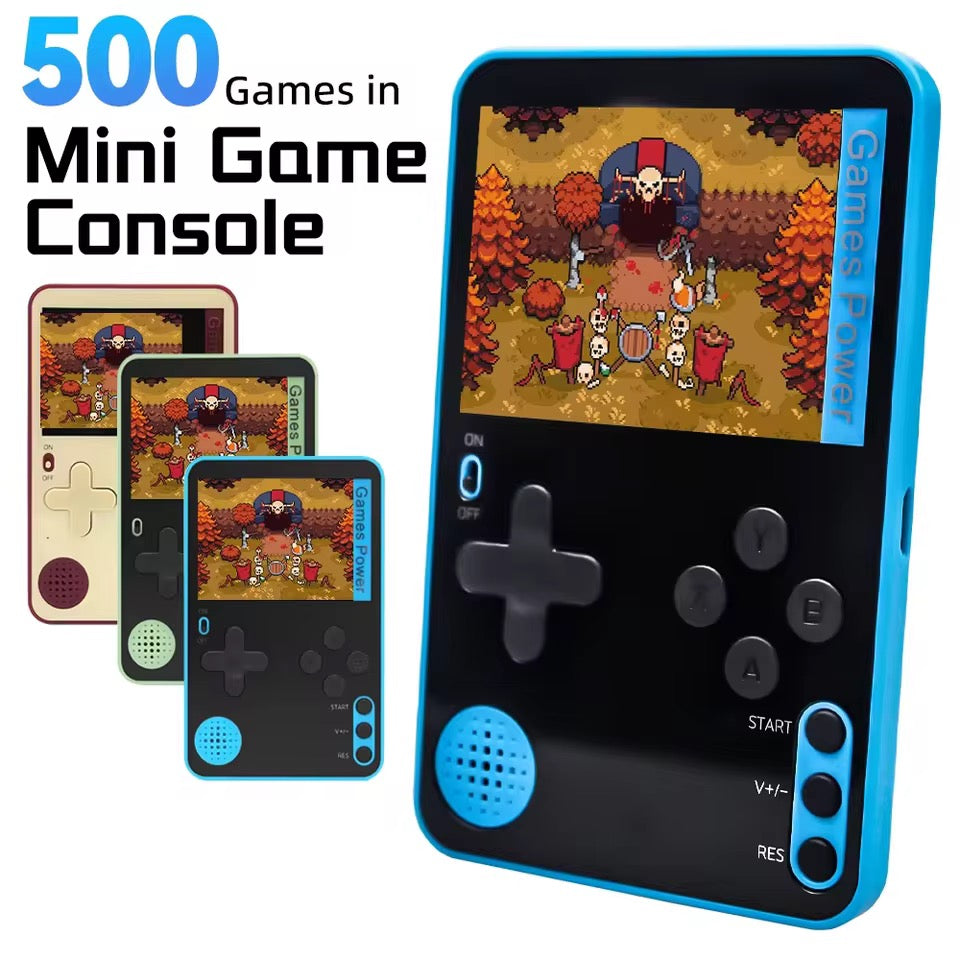 500 games mini handheld gaming console